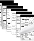 6 Pack VFR Pilot Kneeboard Notepad Pads, 50 Pages Each, Pre Printed Flight Planning Pages, Handy Flight Bag Companion