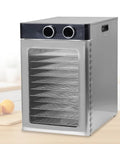 Heavy Duty 12 Tray Electric Food Dehydrator Packs 1200W Power to craft crispy dog treats and sweet fruit leather.
