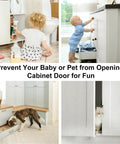 Ultra Thin Magnetic Cabinet Latch Set 12 Pack With Strong Adhesive And 10 Lbs Hold for safety from children and pets