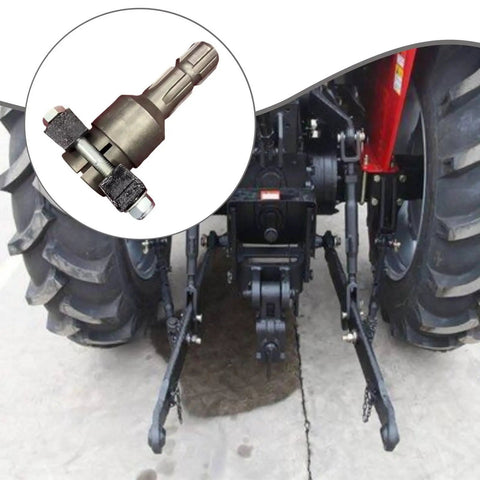 Solid As A Rock Reversible Pto Shaft Adapter For Tractors Converts Inner 6 To Outer 8 Spline, heavy-duty steel connector for farm equipment.
