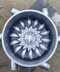 Top view of Beast 3000W Water Turbine Generator 220V Micro Hydroelectric System With Dual Ballasts And Six 50mm PVC Pipes.