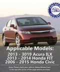 Rear Sway Bar Link Kit With K750125 K750126 For Honda Civic 2006 2015 Fit 2013 2014 Acura ILX 2013 2019 CSX 2006 2011 Two Piece End Links Beefed Up For Strength, maroon Honda Civic sedan