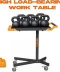 Mobile Rolling Tool Cart With 8 Adjustable Heights From 34.25 To 48.03 Inches Adjustable Work Bench For Garage 110 Lb Capacity On Wheels