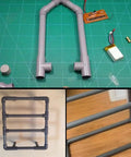 Six Pieces Three Quarter Inch Grey Electrical Conduit PVC Pipe Seventeen Inches Long Sch40 Rigid Tube for DIY installations
