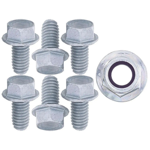 Heavy Duty Deck Striping Kit including bolts for 50/54/60 inch mower decks, shown with six silver bolts and a washer.