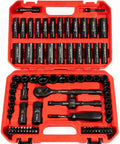 Three Eighths Inch Drive Socket Set For Any Garage Pro 95 Pieces Impact Kit With Cr V Steel SAE And Metric 6 Point Deep And Shallow