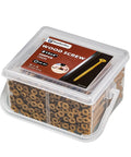 Container of 4 Inch Wood Screws 200 Piece Set For Deck And Fence Projects Exterior Construction Screws With Rust Resistant Coating