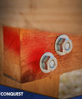 Wooden beam secured with 304 Stainless Steel Threaded Rod 5 Eighths Inch 11 TPI 36 Inch Long 4 Pack Heavy Duty All Thread Rods