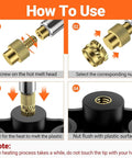 Installation process of Pro Grade M3 Threaded Inserts Kit For 3D Printing With Heat Set Inserts Bolts Nuts and 60W Digital Soldering Iron Kit