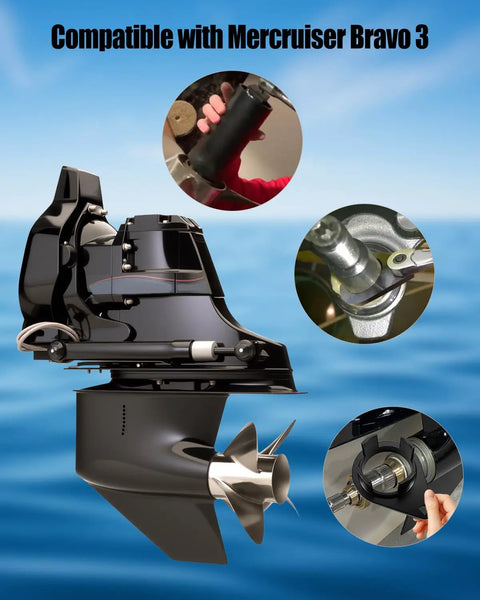 Pro Grade Mercury Bravo 3 Bearing Carrier Tool Kit For Removing And Installing Retainer Nuts Prop Nut Socket Wrench Drive Bearing Carrier Tool Replacement 91 8053741 91 805457T1