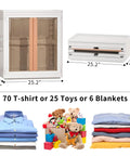 Kid Closet Organizer Kit With Collapsible Wardrobe, Plastic Bins, Hanging Rod, Stackable Shelves And Dresser Cabinet, 39.6 Gallon Capacity