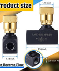 3/8 Inch NPT Hydraulic Flow Control Needle Valve With Bidirectional Flow And Shutoff, Rugged Metal Body, Product Size Dimensions