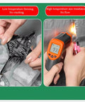 High temperature test showing Heavy Duty Aluminum Foil Bitumen Roof Repair Tape with strong adhesive against heat.