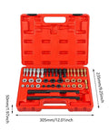 Super Cool 45 Piece Thread Repair Tool Kit That Fixes Stripped Screws Like A Pro, Includes Sturdy Alloy Taps And Dies With Handy Storage Box For Any Auto Or Diy Job red case 305mm