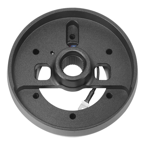 Steering Wheel Quick Release Short Hub Adapter Fits 96 To 06 Jeep Wrangler Tj And 07 To 18 Jeep Wrangler Jk, 6061 aluminum, top view.