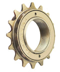 Single Speed 18T Bicycle Freewheel For Half Inch By Eighth Inch Chains With Threaded Freehub Durable Steel Replacement Part