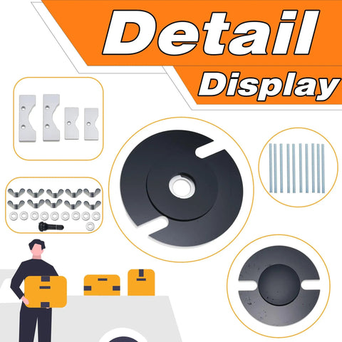 Universal Motorcycle Exhaust Dent Repair Kit With Solenoid Valve Coil And Hydraulic Spool Stem components displayed