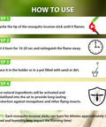 How to use Citronella Mosquito Repellent Incense Sticks 240 Pack For Outdoor Patio And Garden Safe For Yard Camping Fishing