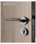 Matte Black Room Door Handle Set With Split Lock For Bedroom Door Privacy And Easy Installation Durable Doorknob Hardware
