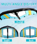 Inflatable Surf Wing For Kitesurfing 4m2 5m2 6m2 With Window Portable Foil Kite, front and back view, multi-angle display.