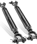 Pair of Heavy Duty Turnbuckle With Large Jaw For Cables And Wire Rope Half Inch 2205 Lbs Working Load Black Tensioner