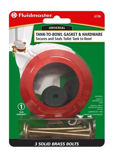 Premium Solid Brass Toilet Tank To Bowl Bolt Kit With Thick Rubber Gasket Washers And Nuts for secure leak-proof installation.