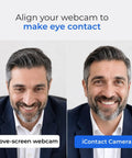 Pro 4K Eye Level Webcam With Retractable Arm For Flawless Video Calls And Live Streaming On PC And Mac comparison of webcam positioning