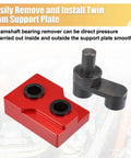 Harley Davidson Twin Cam Camshaft Bearing Removal Tool Kit for 1999 2006 Models Pro Grade Installer Set in red and black