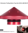 Prop Nut For Trolling Motor Heat Sink Style Red Stabilizer For MinnKota 80 101 112, Reduces Noise And Vibration, Red Cone Shape