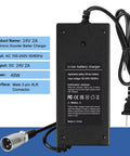 Fast 24V Scooter Charger With 3 Pin XLR Plug Universal Fit For Most Electric Scooters And Power Chairs Delivers 29.4V 2A Output