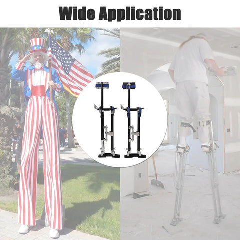 Height Adjustable Drywall Stilts You Can Rely On 24 to 40 Inch Aluminum Lifts for Painting Finishing Pruning Branches Cleaning