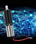 6mm precision micro planetary gear motor, DC 3V, metal body, red and black wires, Amazon brand