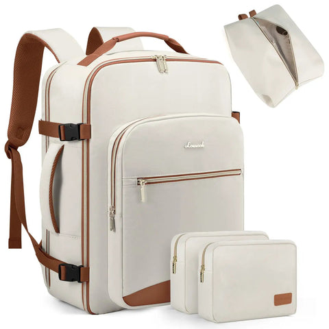 40l travel backpack carry on Lifeamar for Women, Bag Flight Approved, Waterproof Backpack with 3 Packing Cubes, Weekender Personal Item Bag for Airplane Travel Essentials, TSA Approved : Electronics Carry work and travel essentials with ease Falco 40L Expandable Airline Approved