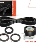 Engine Timing Belt Kit With Tensioner And Seals For Ford Fusion Escape Fiesta Transit Connect DOHC Turbocharged L4 1.5L 1.6L