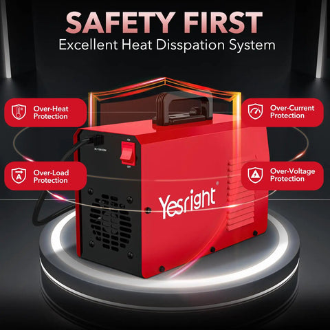 255A MMA Welder Dual Voltage 110V To 220V Portable Arc Welding Machine With IGBT Digital Display Hot Start in safety mode