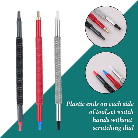 5 Pcs Watch Hands Repair Tool Kit With Pro Grade Stainless Steel Hand Setting Tools Pusher Set And Pointer Adjustment Tools