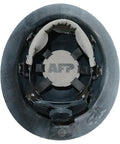 Kevlar Fiber Glass Full Brim Hard Hat With Six Point Ratchet Suspension, OSHA And ANSI Rated, interior view