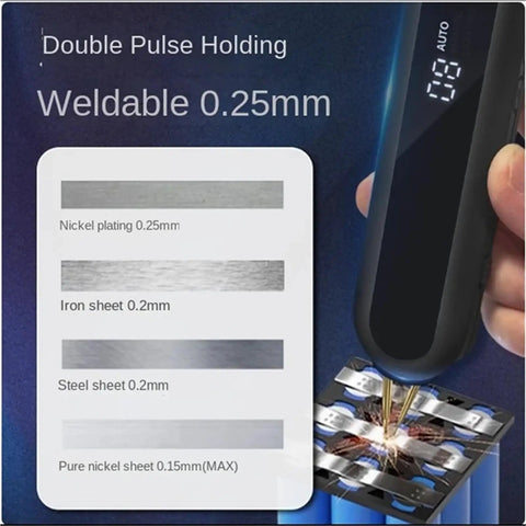 Adjustable Handheld Spot Welder For Home Projects Lightweight Nickel Sheet Welder welding nickel with thickness chart