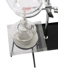 Top view of Dope 500ml Distillation Kit for Home Lab Glass Steam Distillation Setup with flask on stand