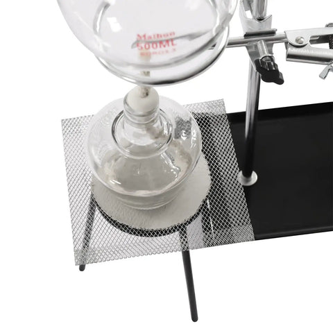 Top view of Dope 500ml Distillation Kit for Home Lab Glass Steam Distillation Setup with flask on stand