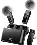 Go To Studio Quality Wireless Lavalier Microphone For iPhone And Android All Day 24H Charging Case Noise Reduction USB C Plug And Play Clip Mic
