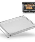 Heavy Duty Stainless Steel Air Fryer Basket Replacement Trays Compatible With Foodi XL Oven DT201 DT251 14.4 Inch By 11.4 Inch By 1.1 Inch Dehydrator Mesh Wire Racks Dishwasher Safe Kitchen Accessory Must Have