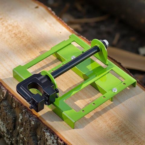 Adjustable Chainsaw Mill 2 To 6 Inches Wide For Precise Vertical Lumber Cutting Guide on timber