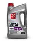 Synergy Gear MT 75W-80 GL-4 full synthetic manual transmission fluid one gallon container for gear boxes and differentials.
