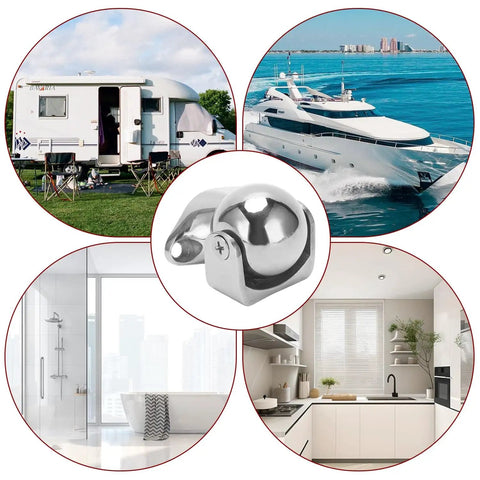 Beefy Marine Grade 316 Stainless Steel Door Stopper With Magnetic Hold Built To Last Heavy Duty Door Catch And Holder Polished Rust Resistant Hardware For Boats Motorhomes Yachts RVs And Seaworthy Homes