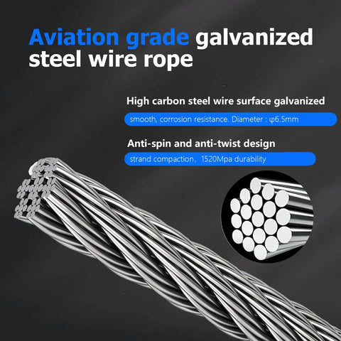 5 Ton Capacity Come Along Winch Portable Power Puller Beast With 11 Feet 6 Inches Steel Cable Dual Gear Heavy Duty Hand Winch Tool Three Hooks For Vehicle Recovery Trailers Fences Logs And More, galvanized steel wire rope