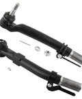 Beefed Up 11 Piece Front Suspension Kit For Ford F 250 F 350 Super Duty 2005 2006 2007 With Front Outer Tie Rod Ends Tie Rod Drag Link Tie Rod Adjusting Sleeve Upper And Lower Ball Joints And Sway Bar, black steel parts