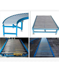 Industrial Grade Galvanized Conveyor Rollers Non Powered Steel Idler For Automation Assembly Lines ultra smooth curved and straight designs.