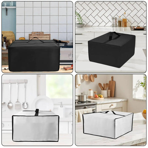 Grid image of Coffee Marker Cover for Keurig K-Mini Mate Single Serve in black and white, depicting dustproof nylon cases.