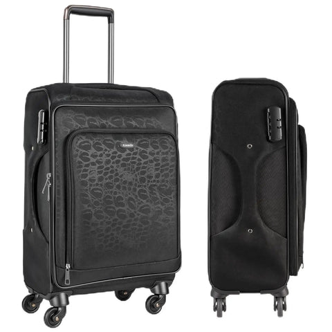Lightweight 20 Inch Carry On Luggage With Wheels 13.7 X 10.6 X 20.4 Inch Airline Approved Softside Suitcase TSA Lock Water Resistant